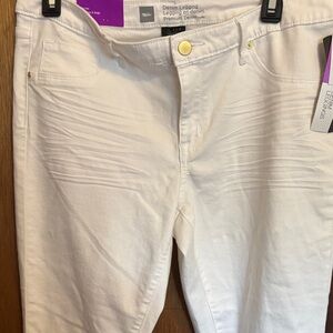 White Denim Leggings